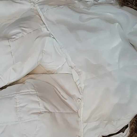 Gap Fur Hooded Quilted Puffer Jacket