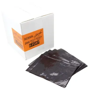 Garbage Trash Bags Extra Strong 26" x 36" Black Box of 200