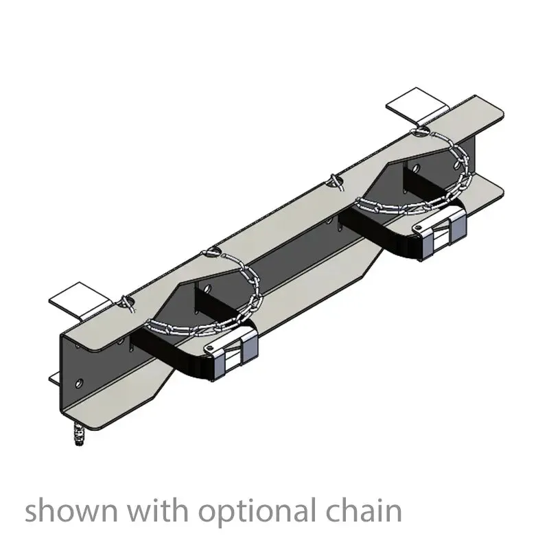 Gas Cylinder Bench Mount Bracket (2x) - Stainless Steel