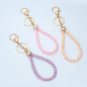 Glitter Strap Keychain