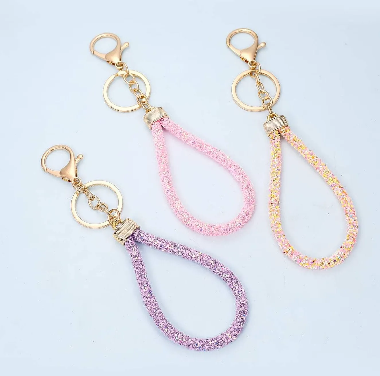 Glitter Strap Keychain