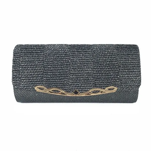 Glittery Evening Handbag Stylish Sequined Clutch Bag with Chain Strap