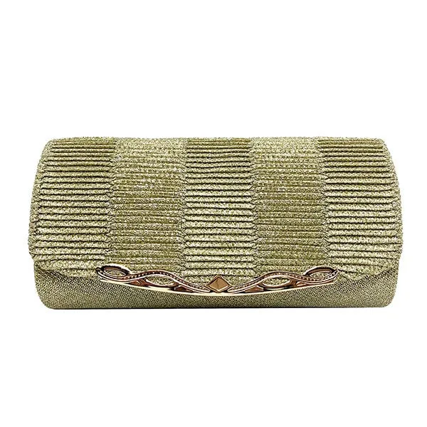 Glittery Evening Handbag Stylish Sequined Clutch Bag with Chain Strap