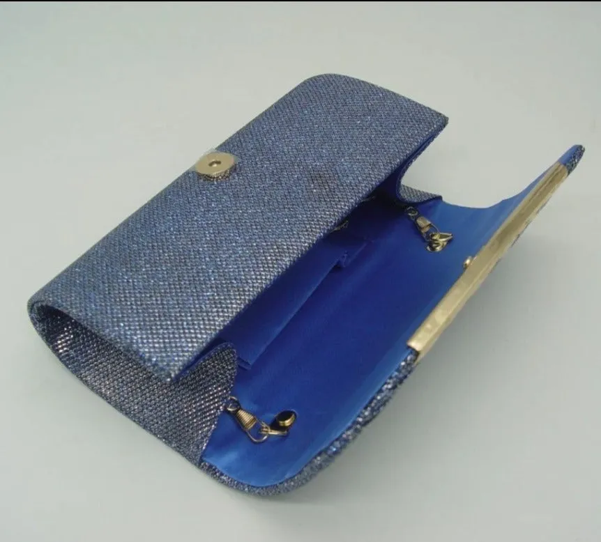 Glittery Evening Handbag Stylish Sequined Clutch Bag with Chain Strap