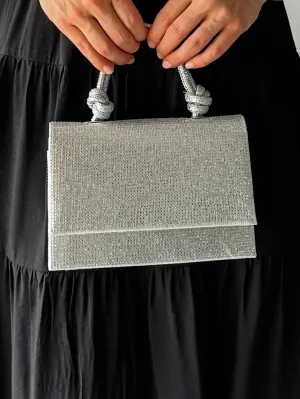 GLOW KNOTTED BAG - SILVER