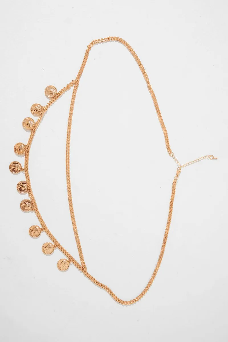 Gold Coin Belly Chain Belt - Deidra