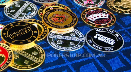 Gold Poker Card Guard - GOOD LUCK Irish Leaf