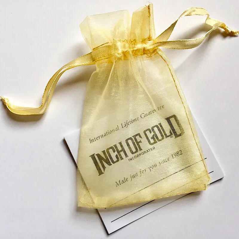 Gold Puffed Mariner Chain by the Inch (#844)