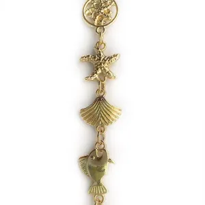 Gold Sea Life Link Chain by the Inch (#715)