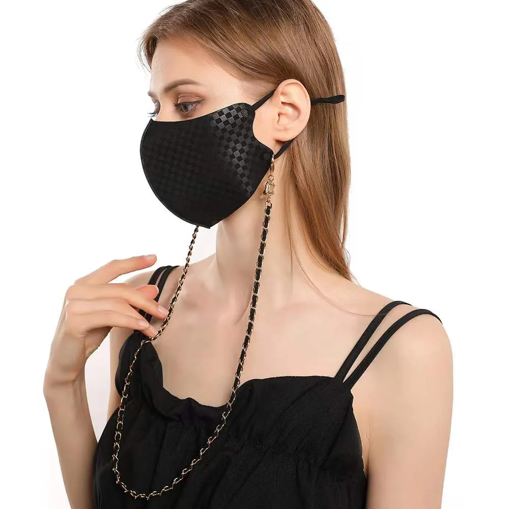 Gold Tone Mask Chain