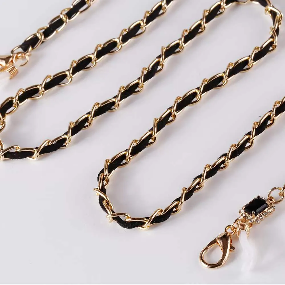 Gold Tone Mask Chain