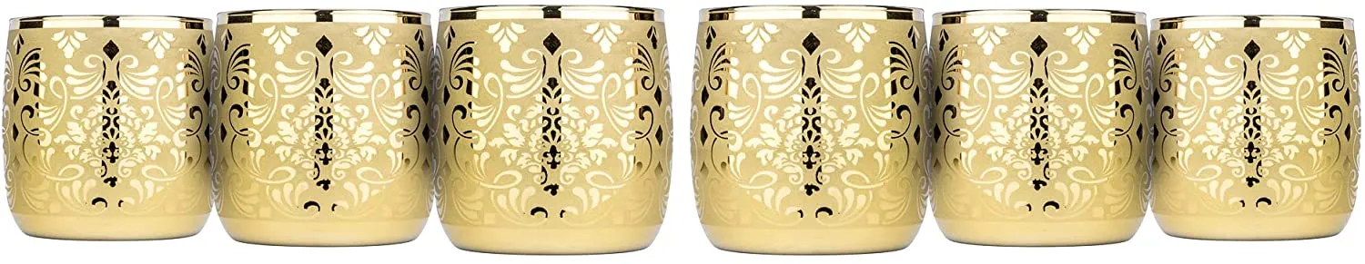 Gold Tumblers Rock Glassware ' Liberty' Set 6-pc, Water Glasses