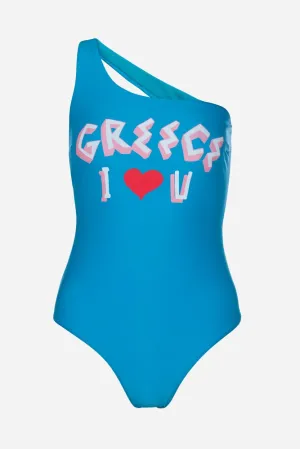 Greek Lover | One Shoulder Swimsuit