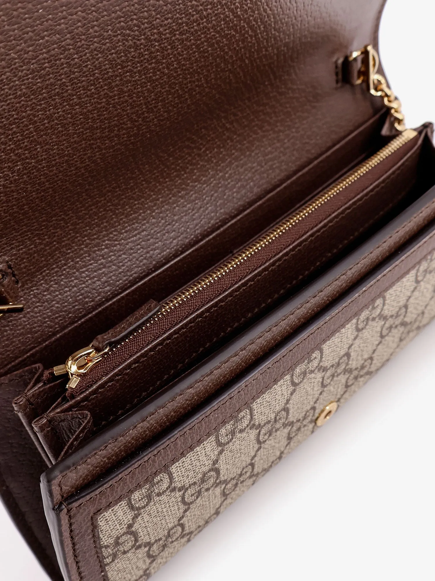 Gucci Blondie Gg Supreme Fabric And Leather Shoulder Bag