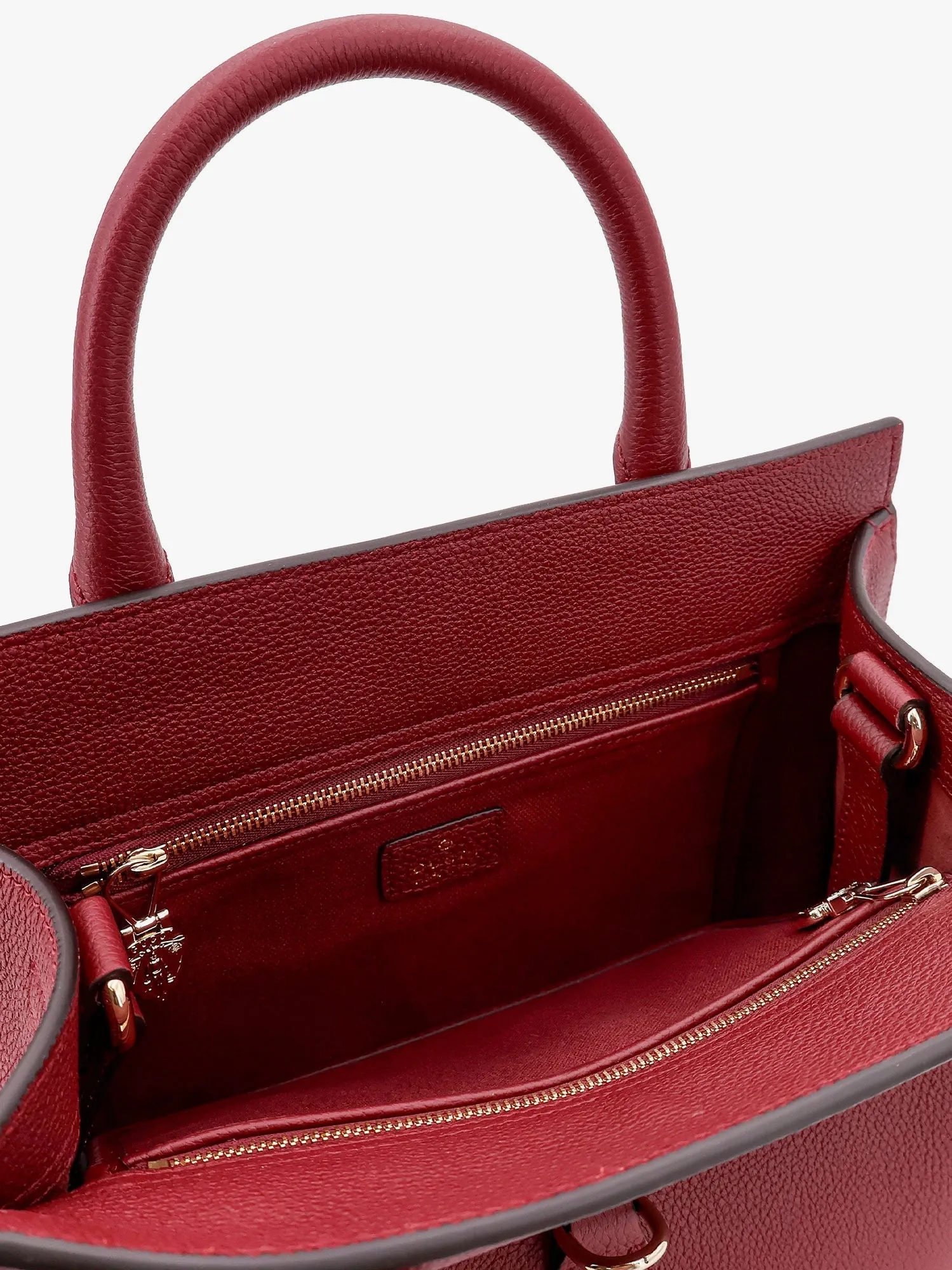 Gucci Leather Handbag With Metal Detail
