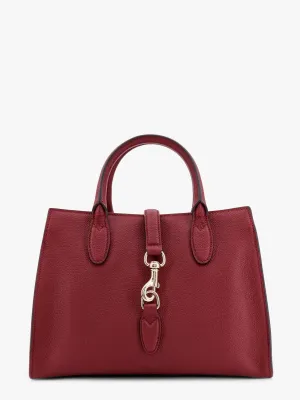 Gucci Leather Handbag With Metal Detail