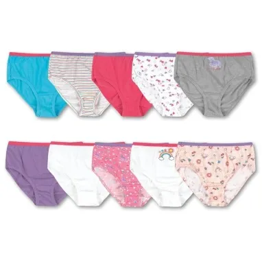 Hanes Girls Cotton Hipster Underwears 10 Pack