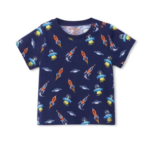 Hatley Graphic Tee - Retro Rockets