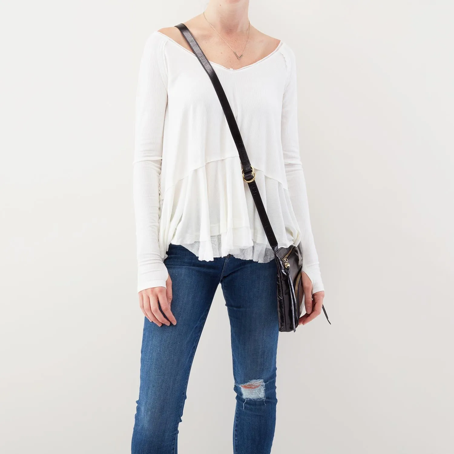 Hobo Cassie Black Vintage Leather