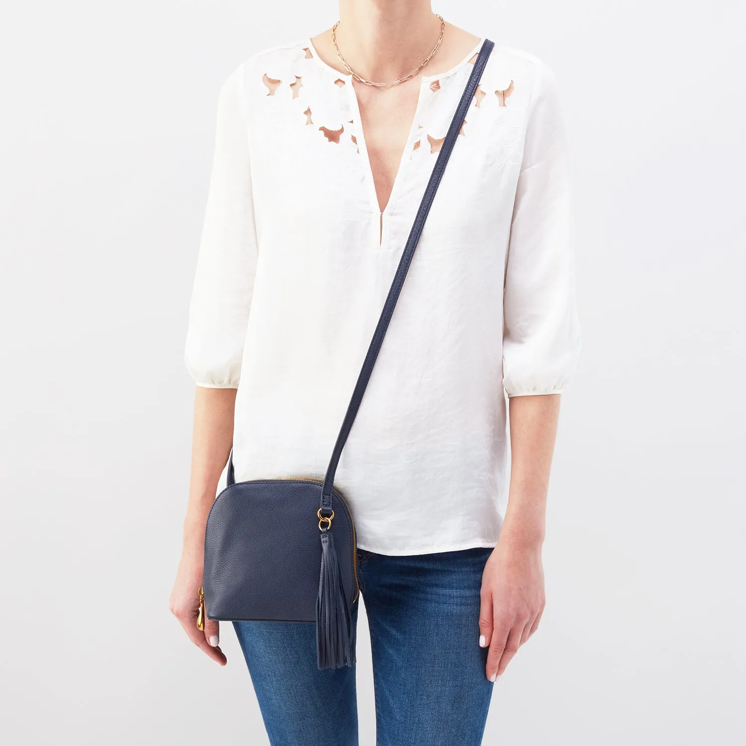 Hobo Nash Sapphire Velvet Hide Leather