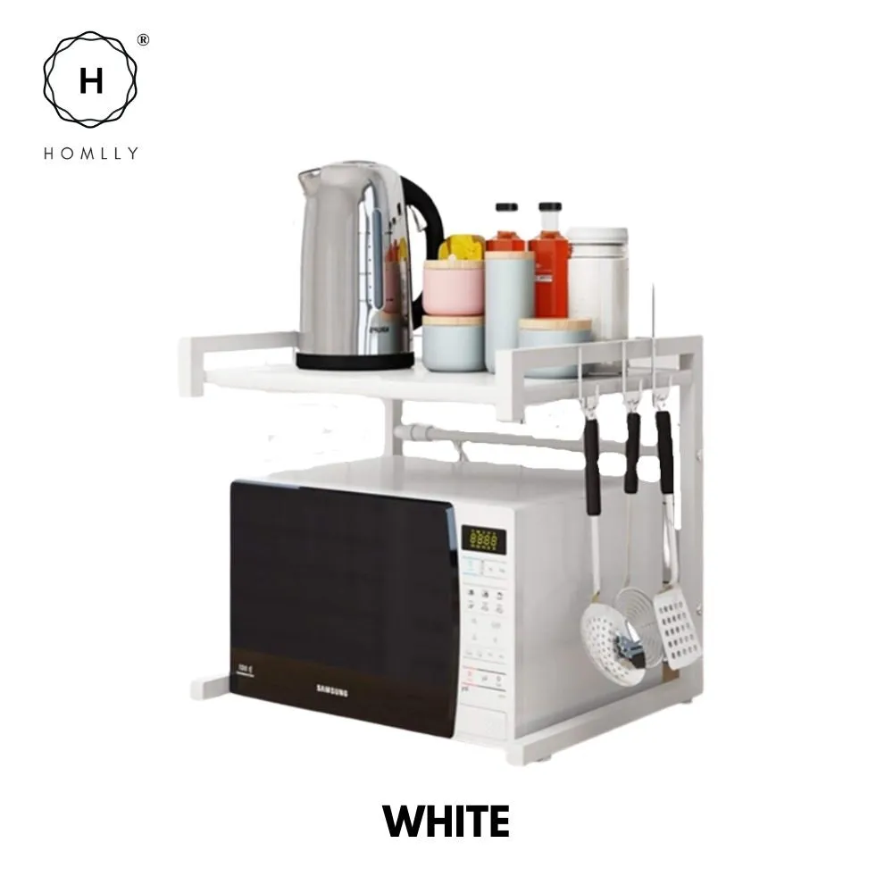 Homlly Expandable 2 Tier Microwave Oven Rack