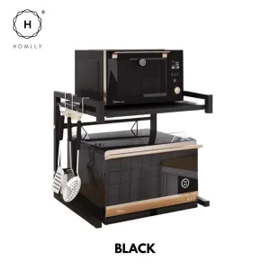 Homlly Expandable 2 Tier Microwave Oven Rack