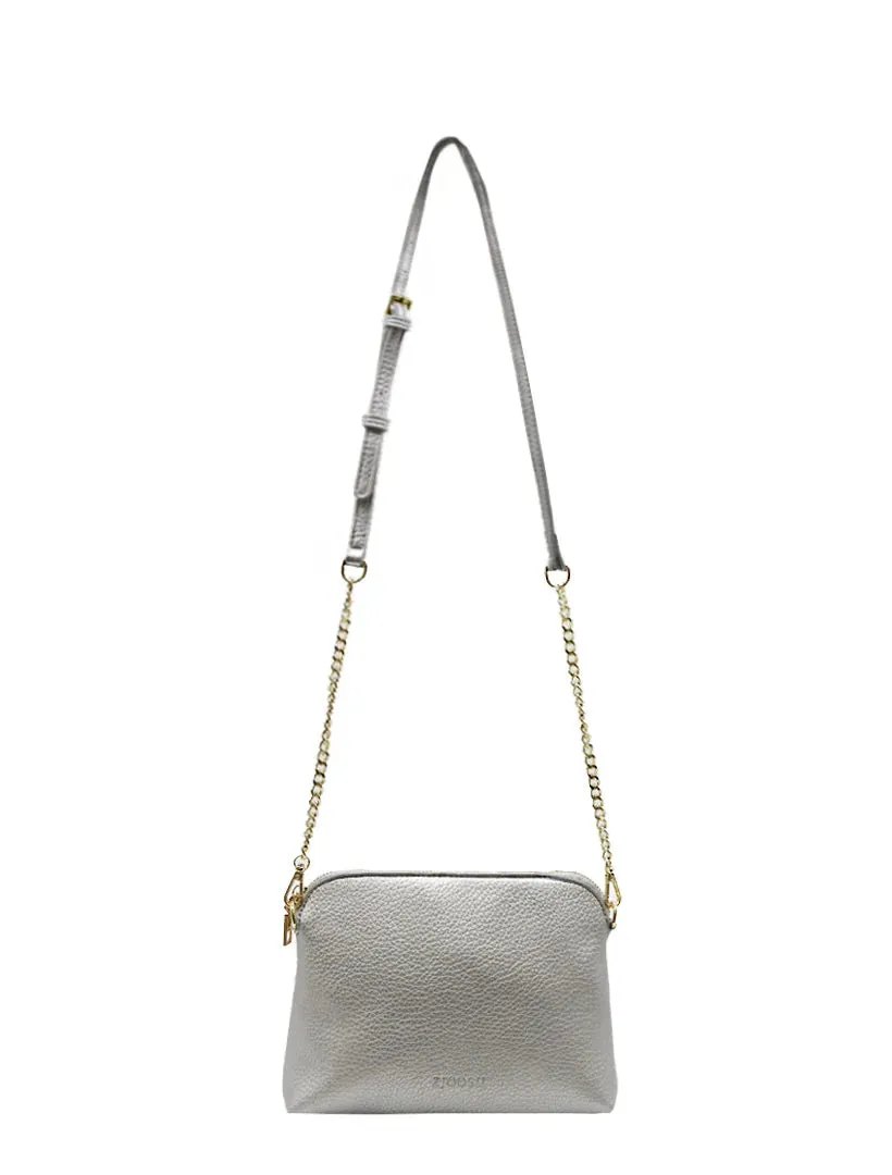 HUDSON CROSS BODY BAG | SILVER