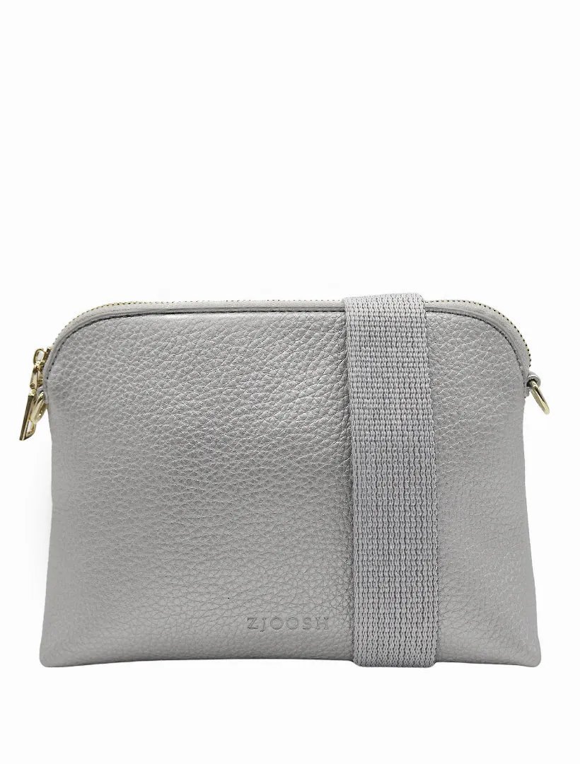 HUDSON CROSS BODY BAG | SILVER