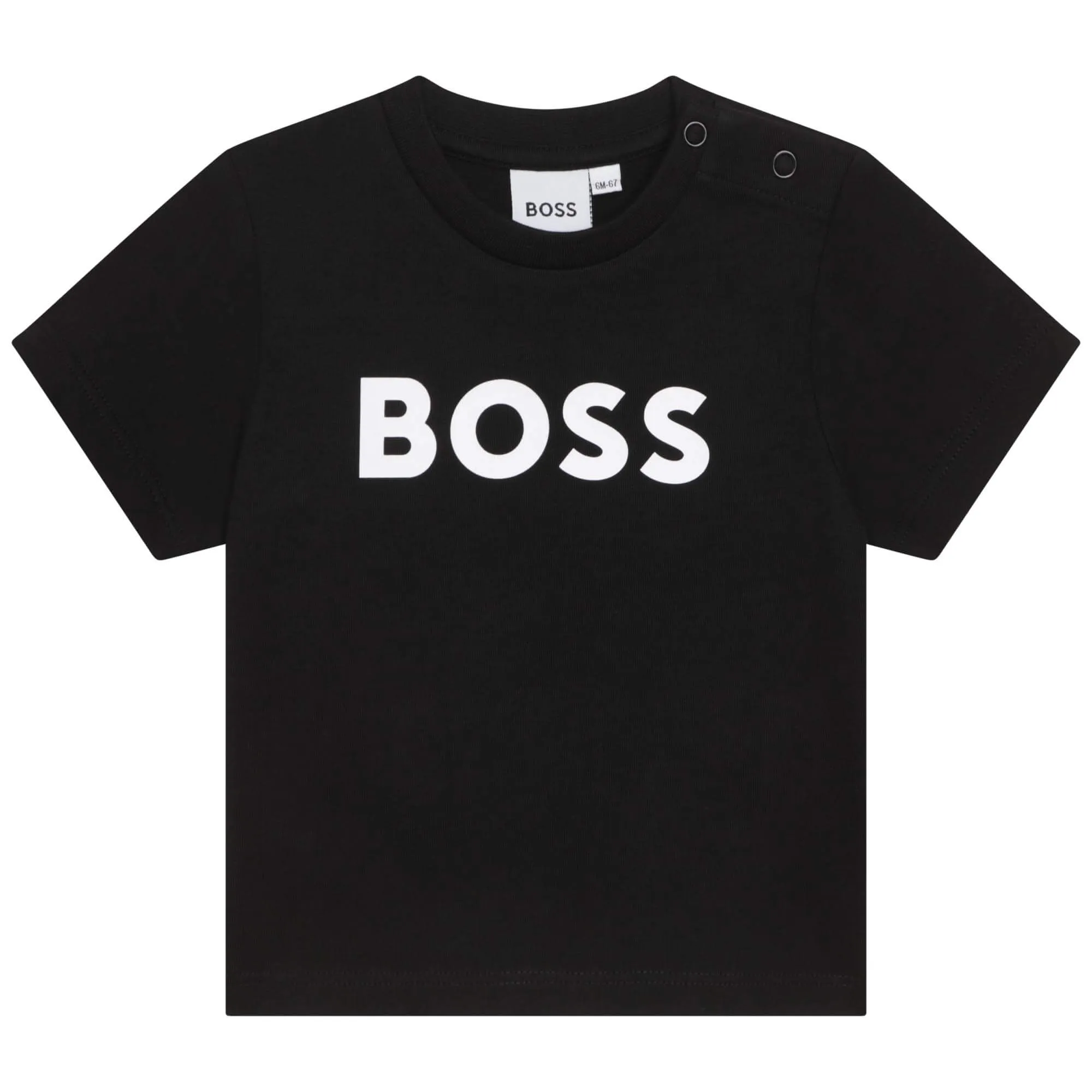 Hugo Boss Baby Boys Black Logo T-Shirt