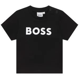 Hugo Boss Baby Boys Black Logo T-Shirt