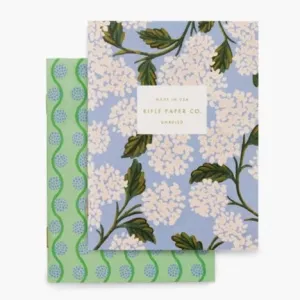Hydrangea Pocket Notebook Set of 2