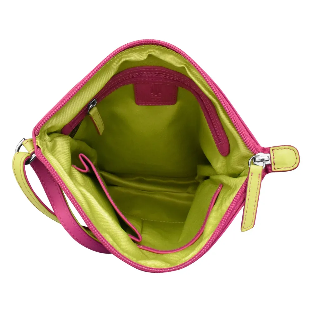 ili New York Expandable Orchid/Pear Crossbody Bag