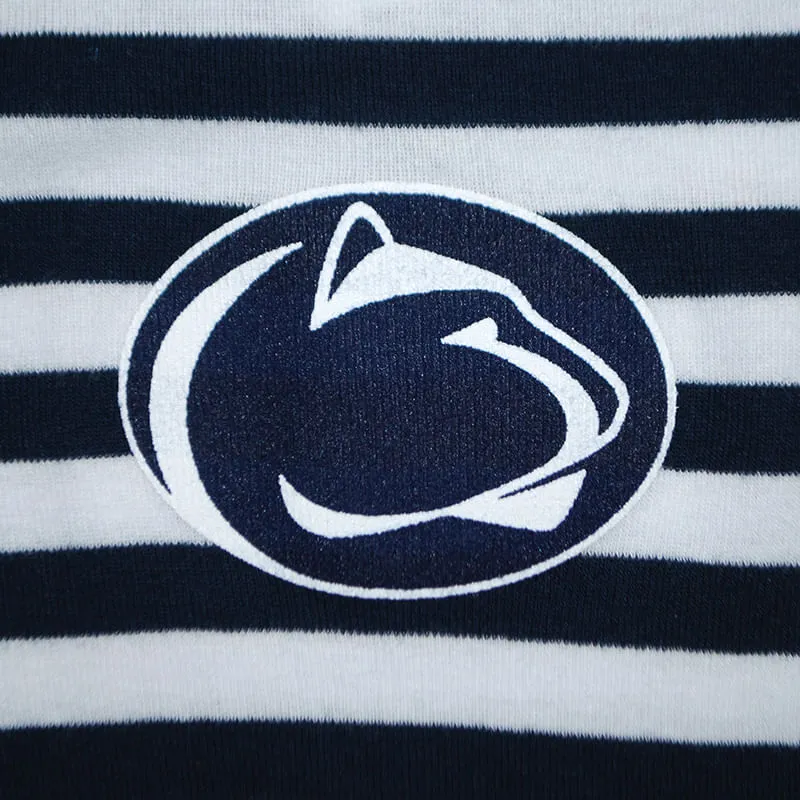 Infant Penn State Navy Striped Onesie