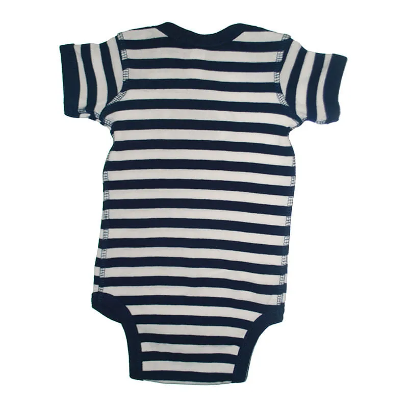 Infant Penn State Navy Striped Onesie