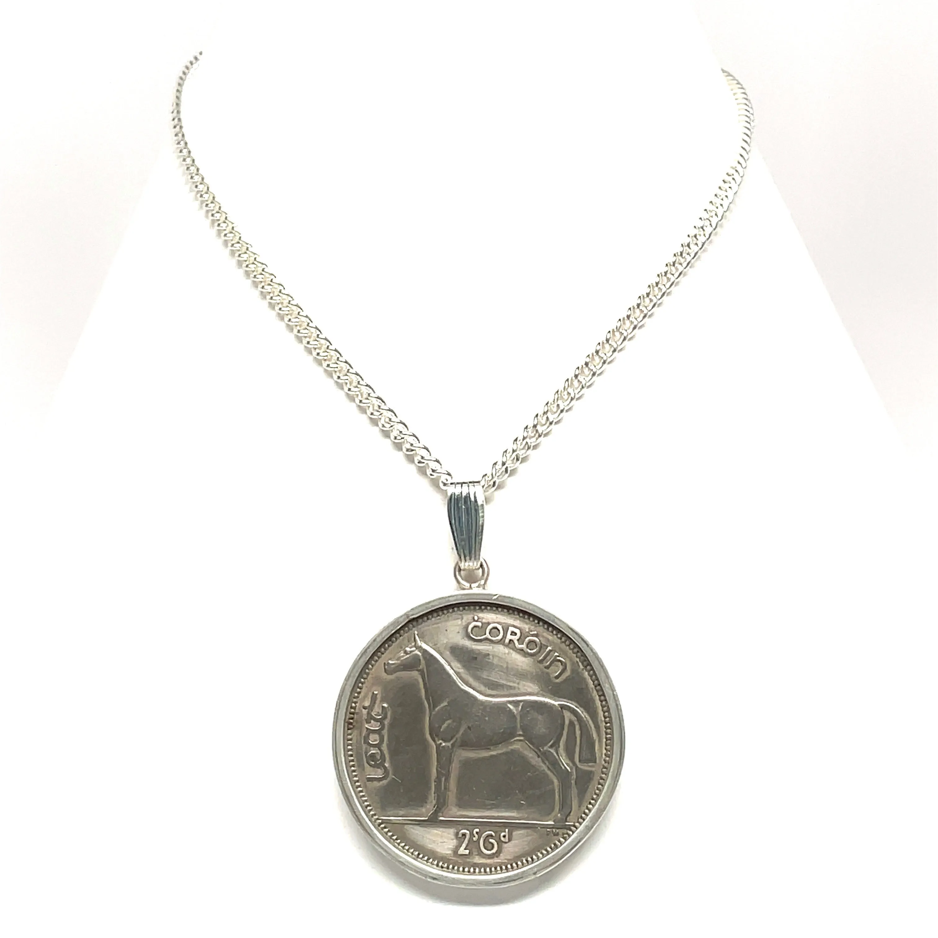 Irish Half Crown Coin Necklace