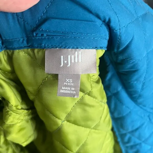 J. Jill Womens Diamond Quilted Jacket