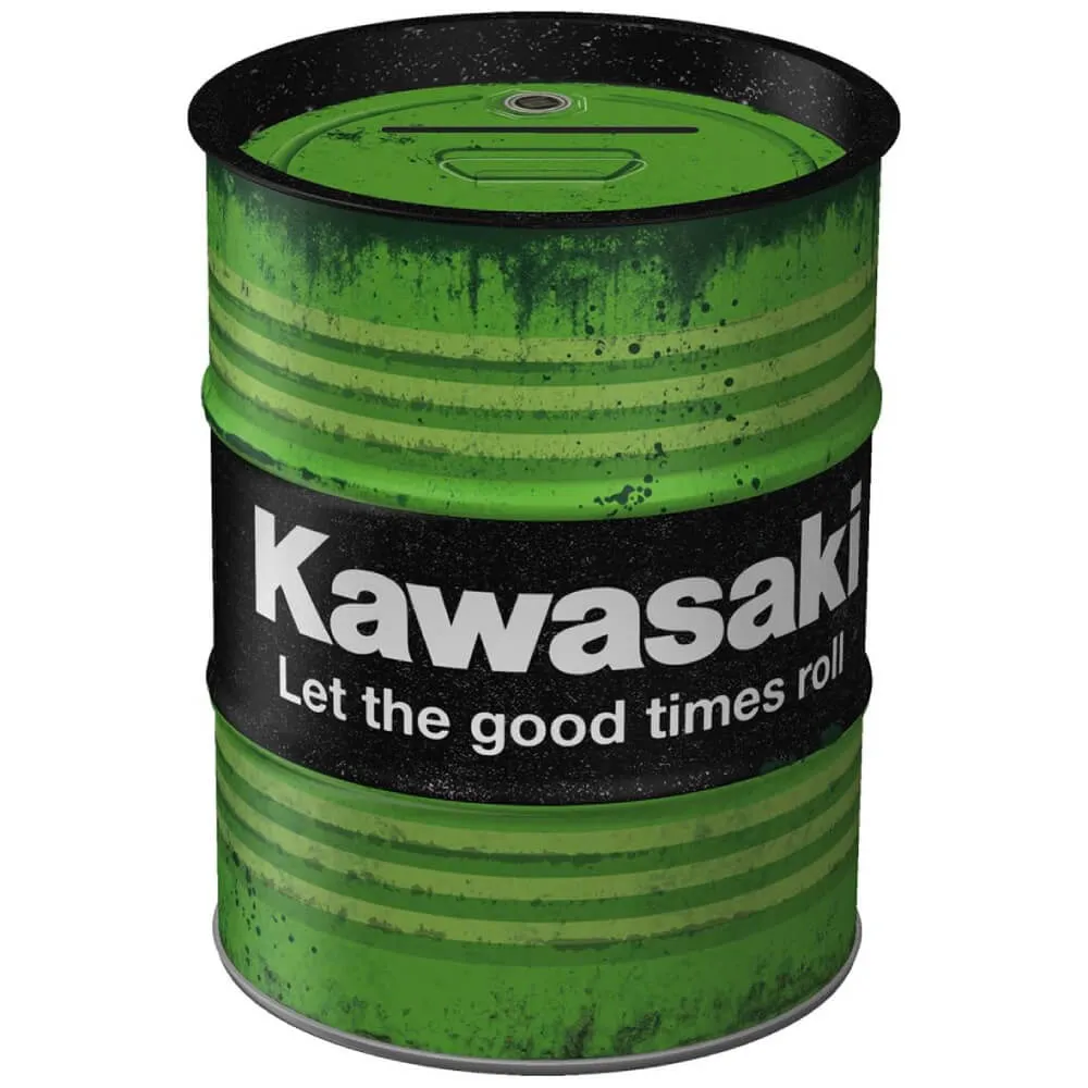 Kawasaki Oil Barrel Money Box