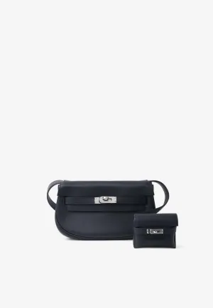 Kelly Moove in Black Swift Leather with Palladium Hardware
