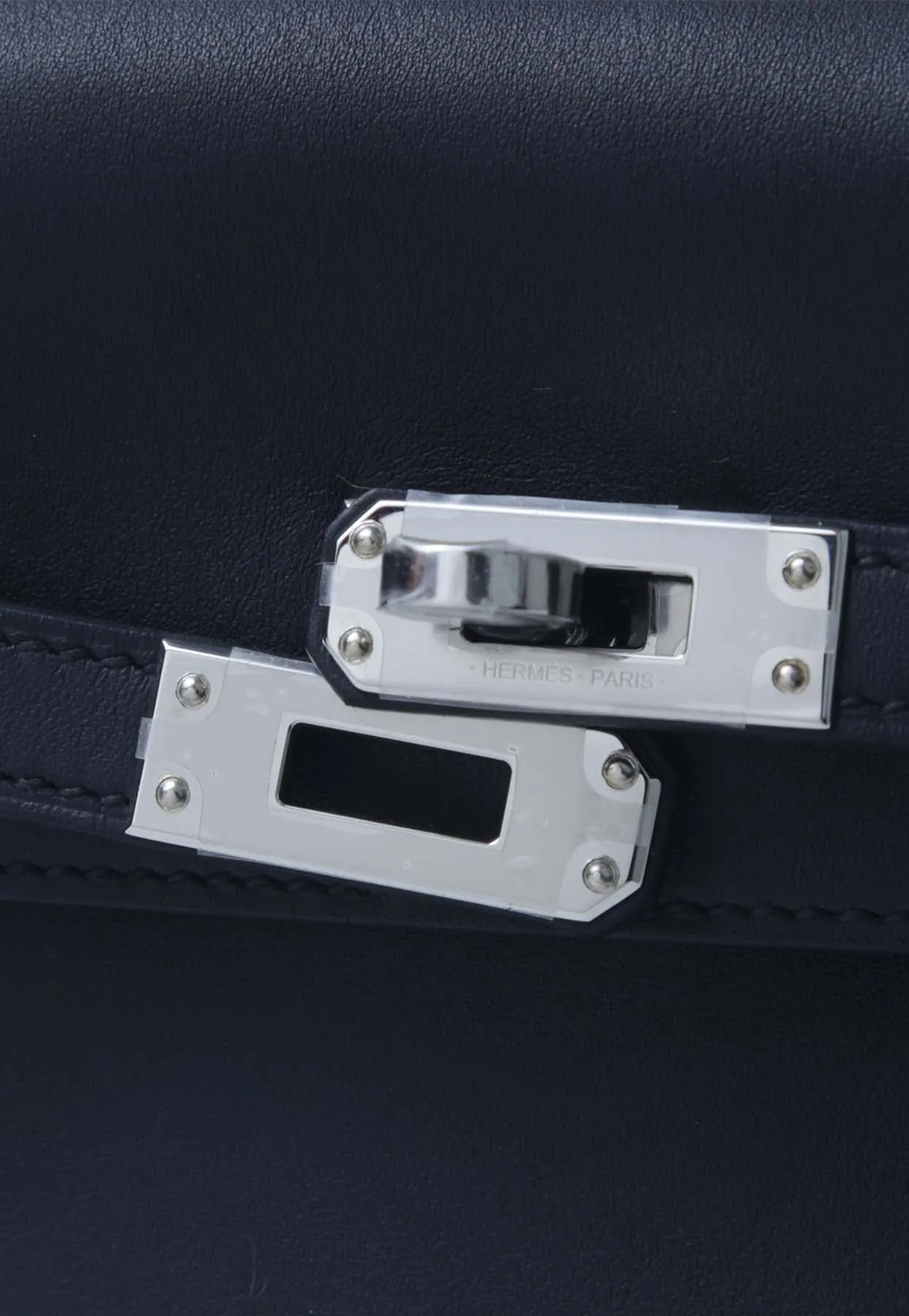 Kelly Moove in Black Swift Leather with Palladium Hardware