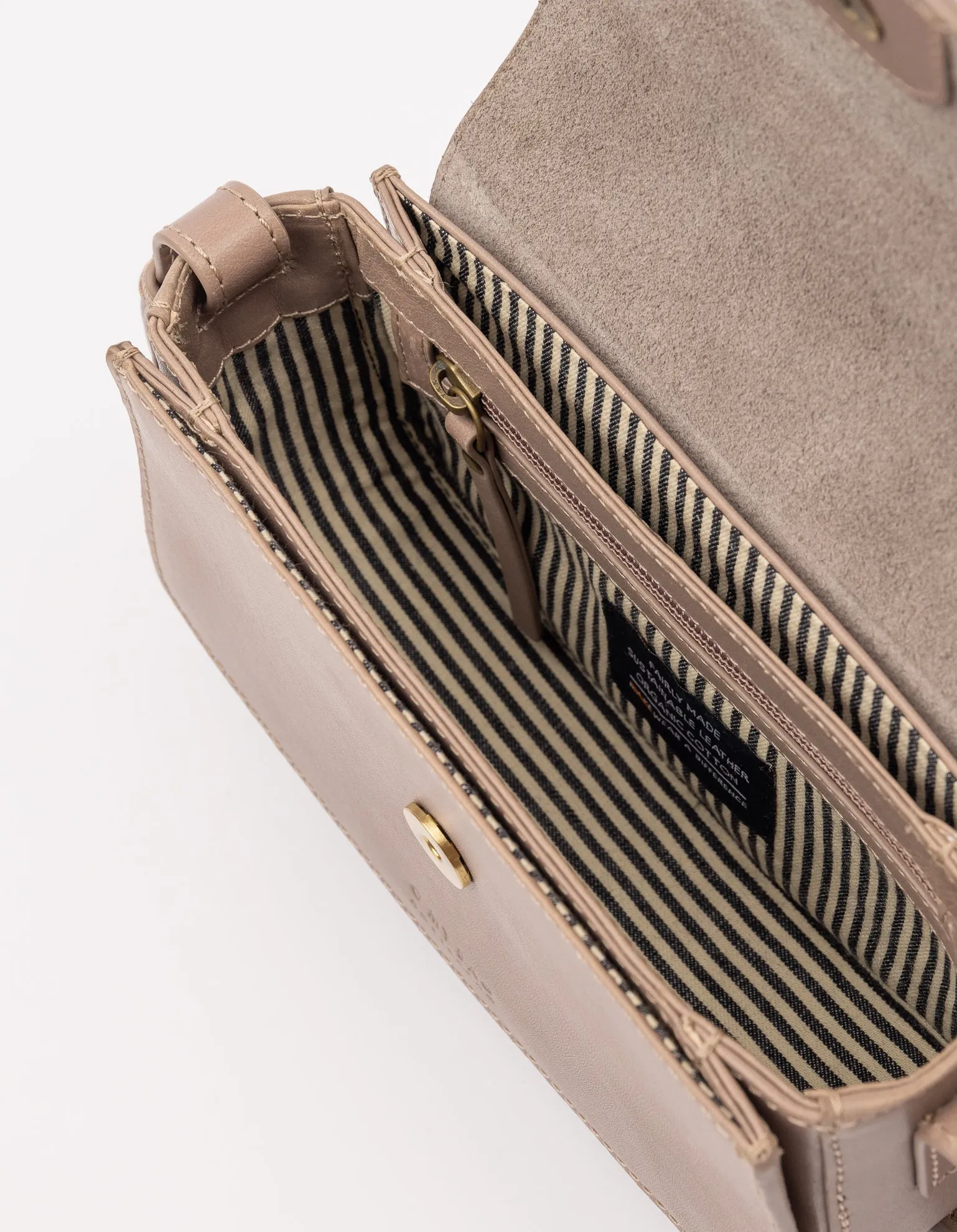 Kendalini Classic Leather Bag Pale Mauve