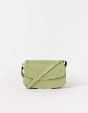 Kendalini Classic Leather Bag Tea Green