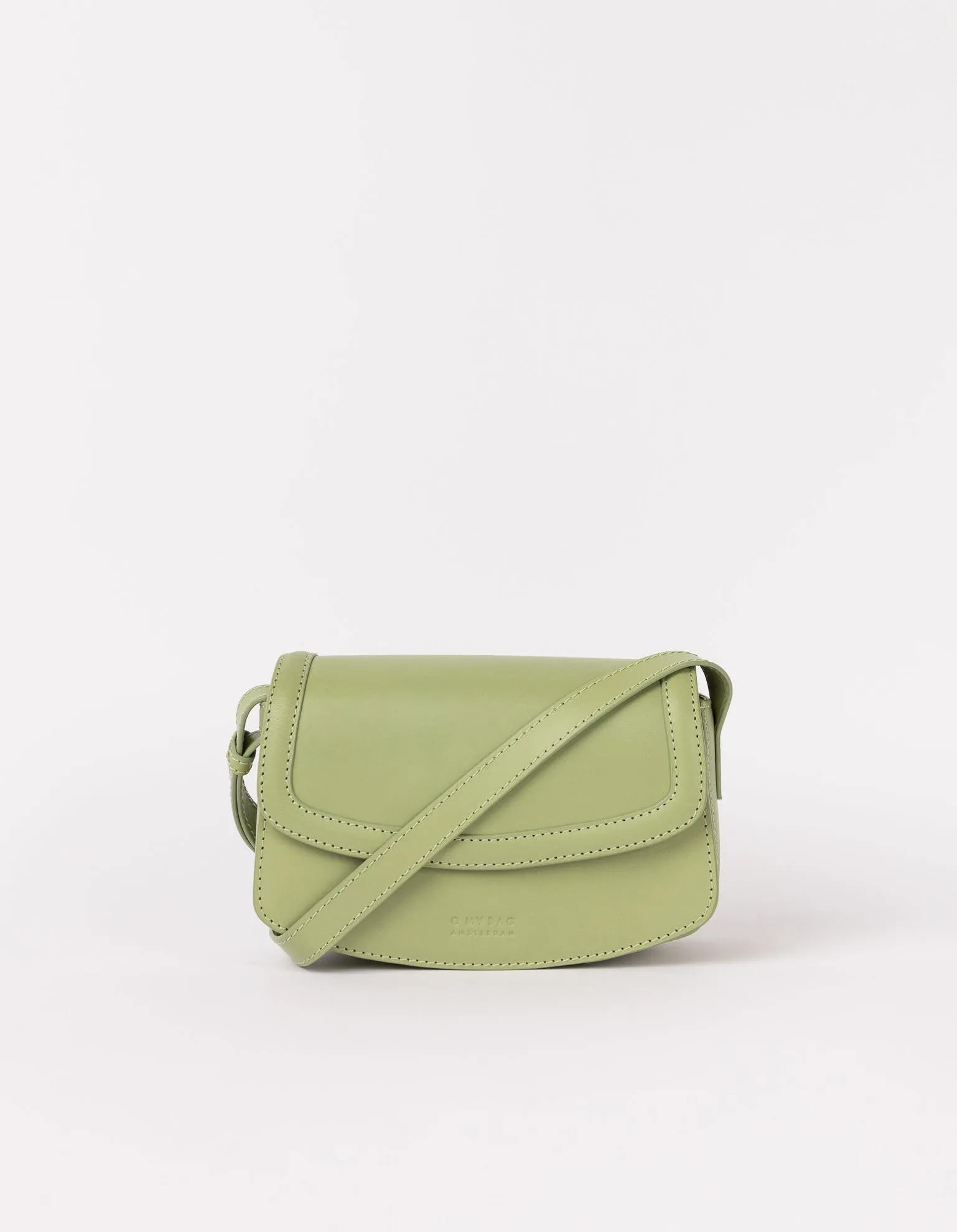 Kendalini Classic Leather Bag Tea Green