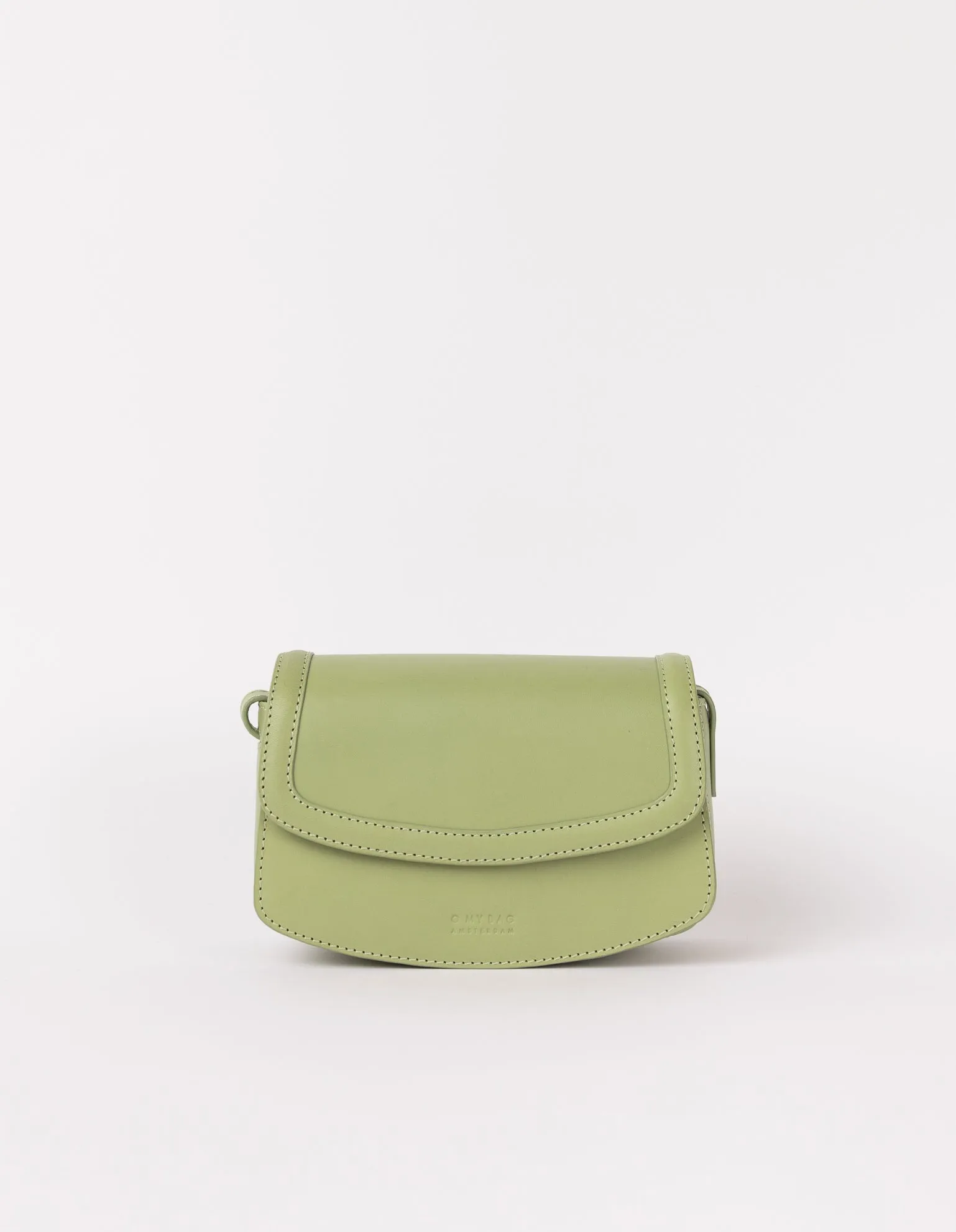 Kendalini Classic Leather Bag Tea Green