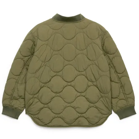 Khaki Green Quilted Jacket