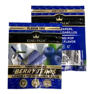 King Palm Corn Husk Flavoured Filters - Berry Terps