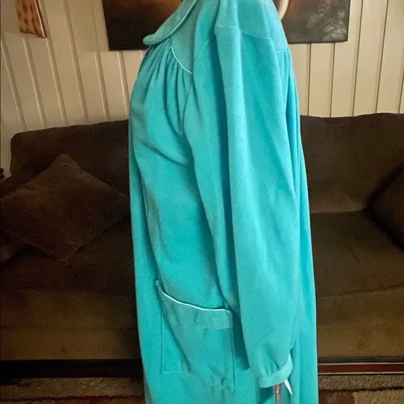 Komar • Vintage • Turquoise • Pearl Snap Buttons • X-Large • Robe • New W/Tags
