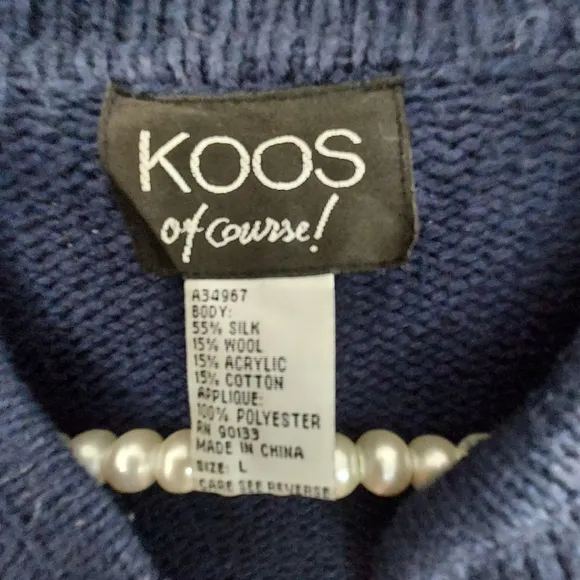 Koos Of Course Vintage Boho Sweater Cardigan Coat Size L