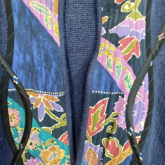 Koos Of Course Vintage Boho Sweater Cardigan Coat Size L