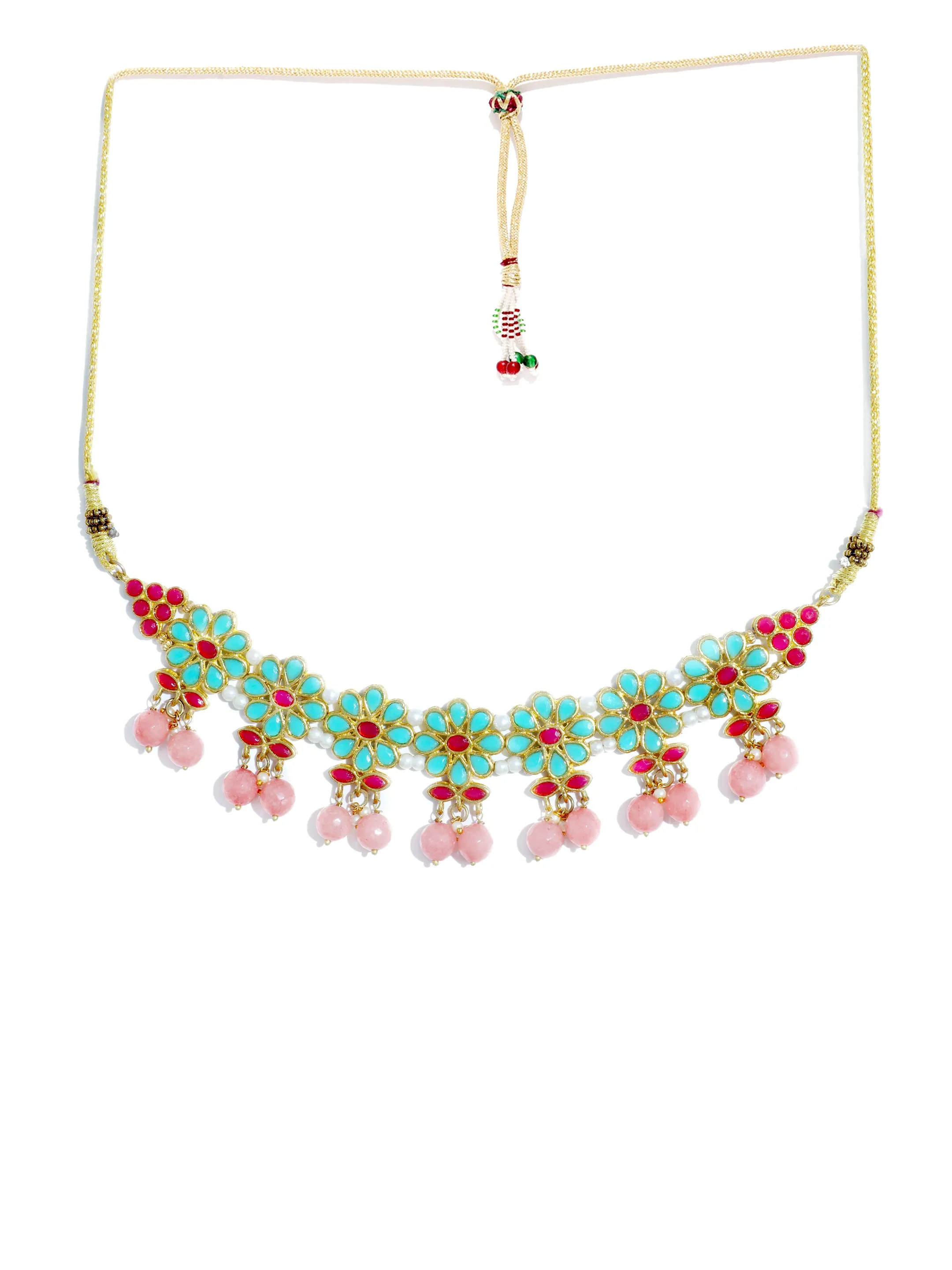 Kundan Multi Choker Necklace Set