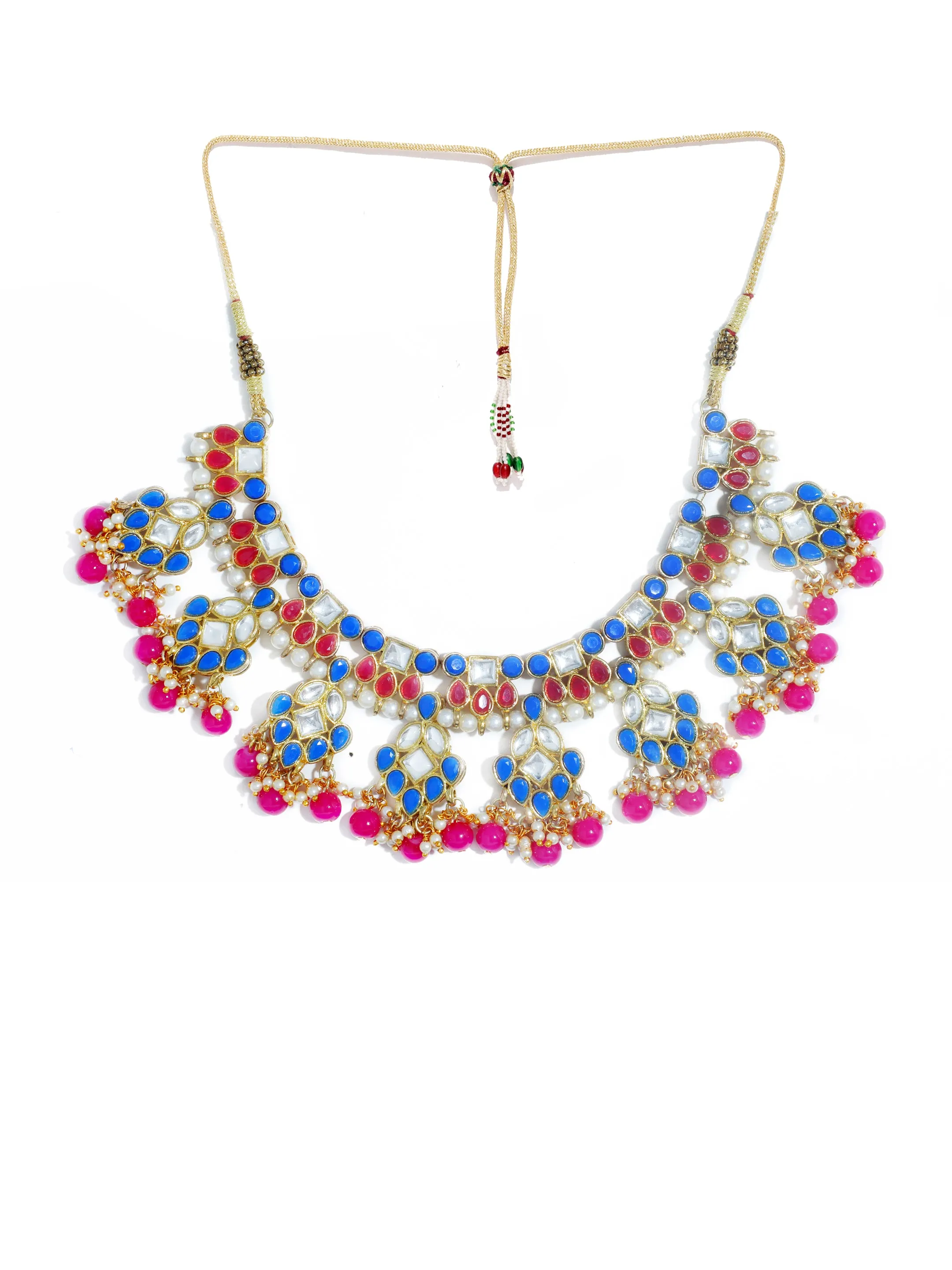 Kundan Multi Colour Necklace Set